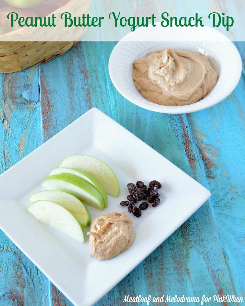 peanut butter yogurt snack dip