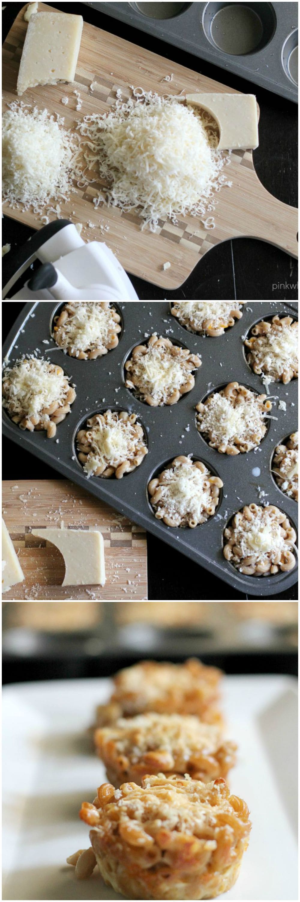 A different twist on homemade macaroni and cheese, these gourmet cheese muffin cups are a family favorite!