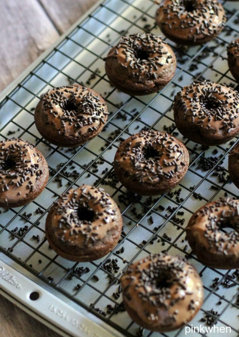 Death by Chocolate Triple Chocolate Donuts | PinkWhen