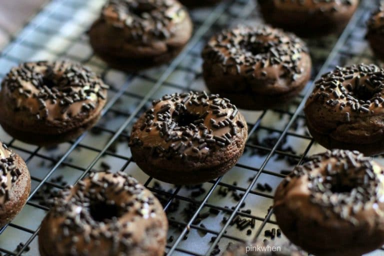 Death by Chocolate Triple Chocolate Donuts | PinkWhen