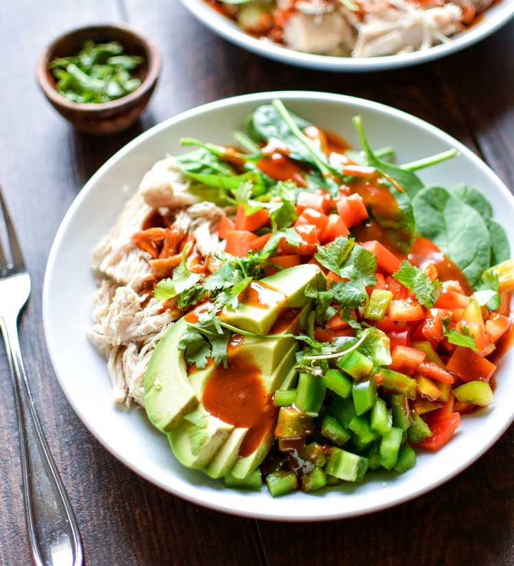 Thai Chopped Chicken Salad Quinoa Bowls