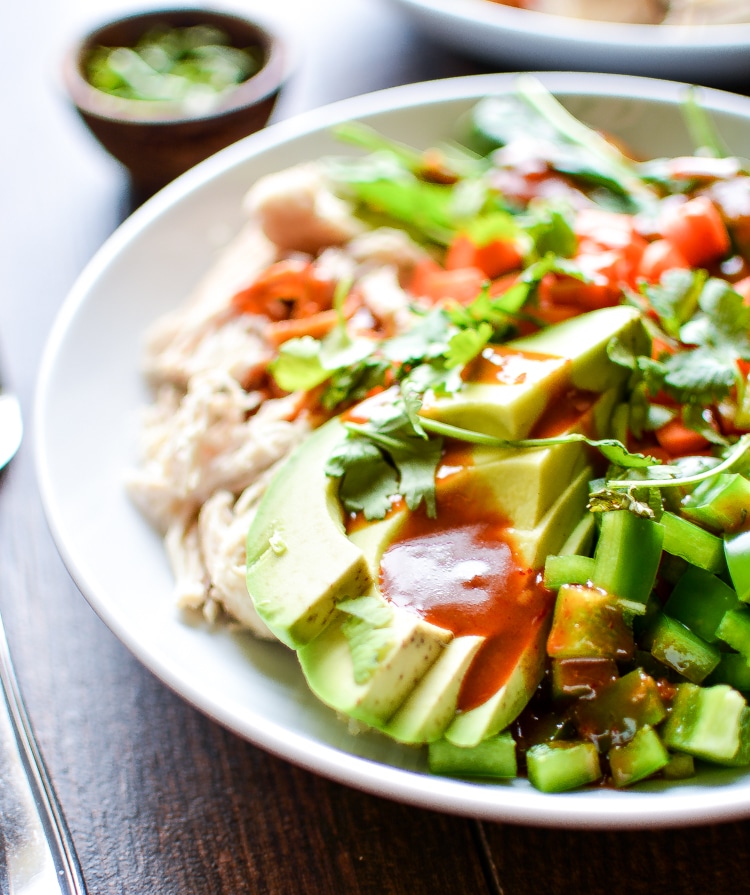 Thai Chopped Chicken Salad Quinoa Bowls