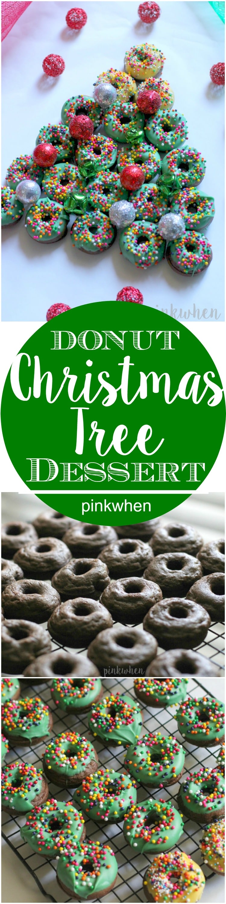 Donut Christmas Tree Dessert | PinkWhen