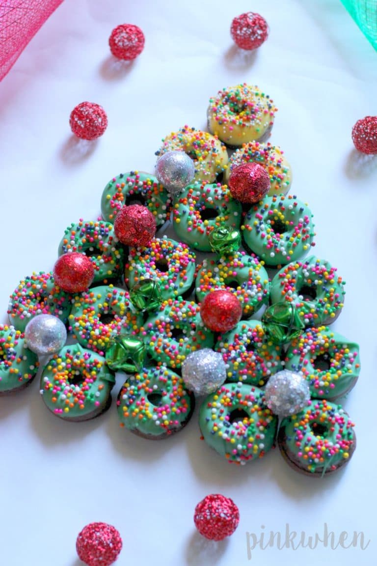 Christmas Donut Dessert Tree