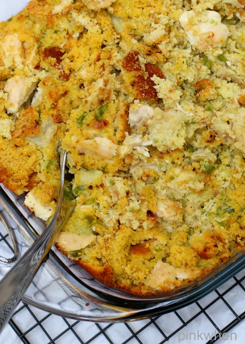 Delicious Chicken and Dressing Recipe | PinkWhen