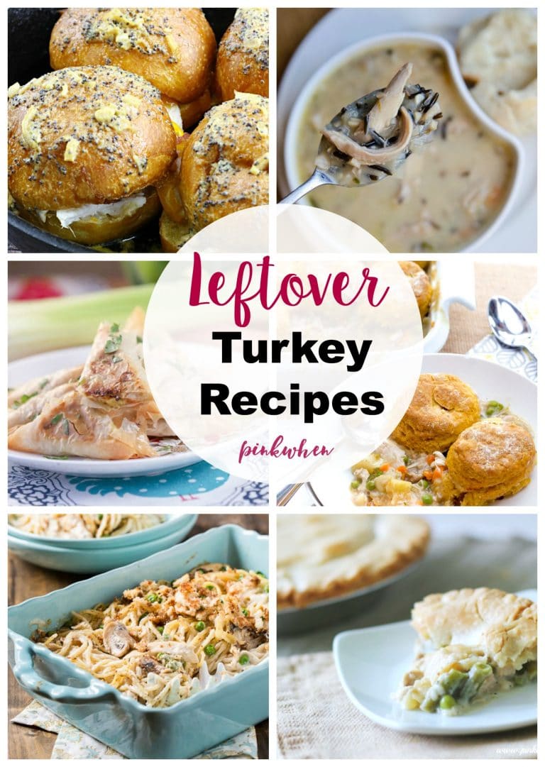 I am always searching for some amazing recipes for leftover Thanksgiving turkey. Check out all of these awesome leftover turkey recipe ideas! | PinkWhen