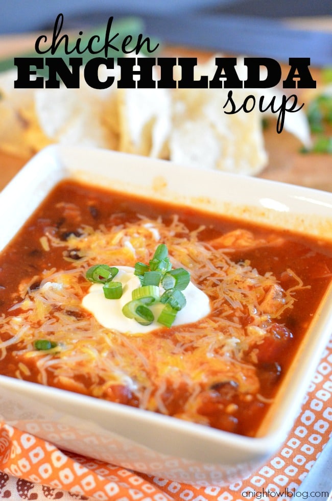 Easy Chicken Enchilada Soup from A Night Owl Blog is just one of many you can find here. 