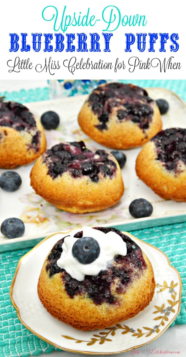 Upside-Down Blueberry Puffs are a great brunch recipe that is a big hit with kids and adults, and FULL of delicious blueberries!