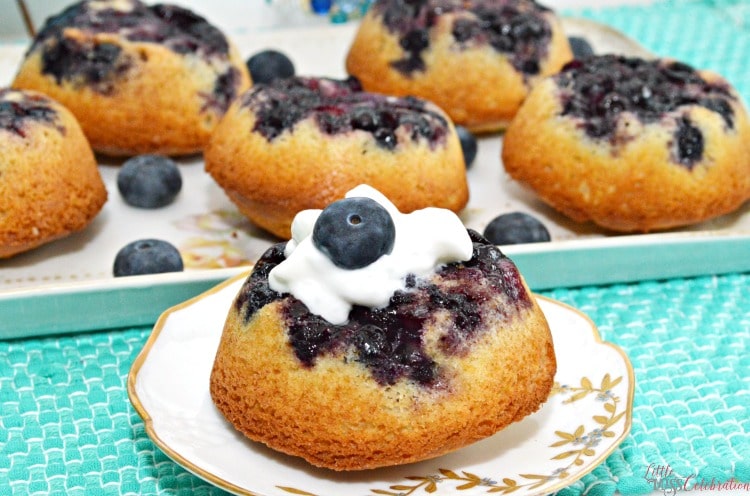 Upside-Down Blueberry Puffs are a great brunch recipe that is a big hit with kids and adults, and FULL of delicious blueberries!
