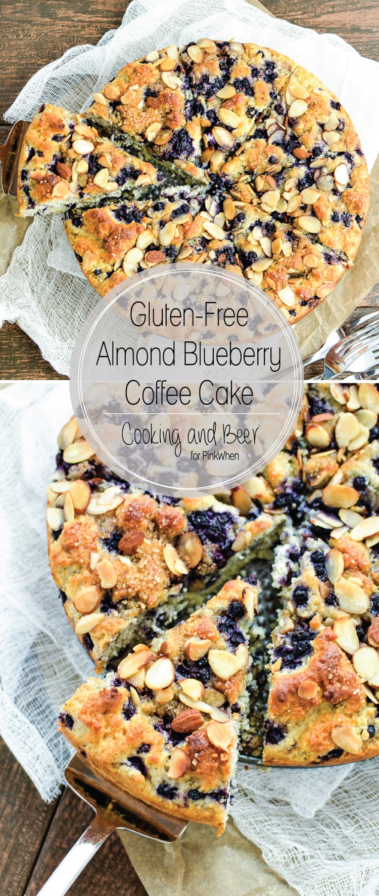 Gluten Free Almond Blueberry Coffee Cake - the perfect coffee cake for Mother's Day, Sunday brunch, or just your average Wednesday!