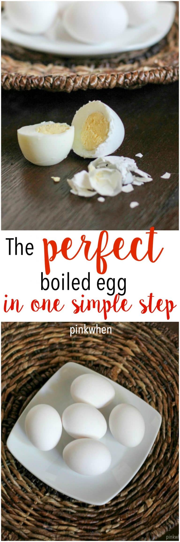 Make the Perfect Boiled Egg in ONE Simple step. You won't believe how easy these are to make! 
