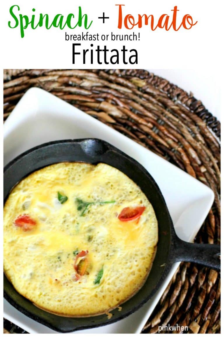 Spinach and Tomato Frittata - the perfectly healthy breakfast or brunch! 