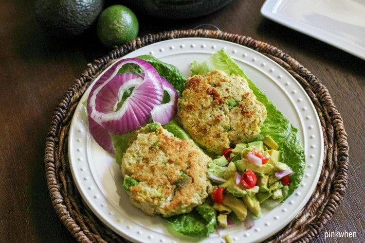 Chicken Avocado Burger Recipe with modified Avocado Salsa