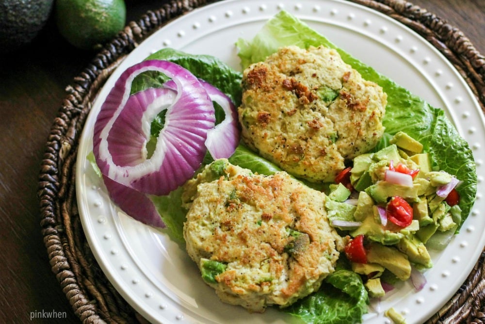 Chicken Avocado Burger Recipe with modified Avocado Salsa