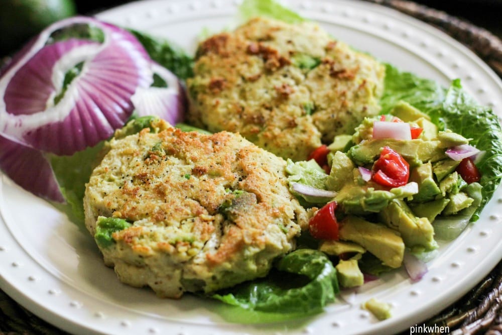 Chicken Avocado Burger Recipe with modified Avocado Salsa