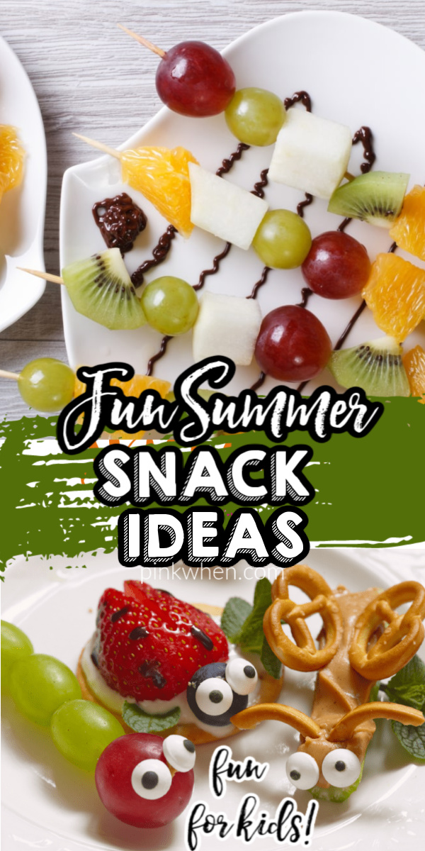 A list of our favorite Summer snacks, treats and eats for kids. These fun Summer snacks ideas are easy, and the kids will love to help you put them together.
