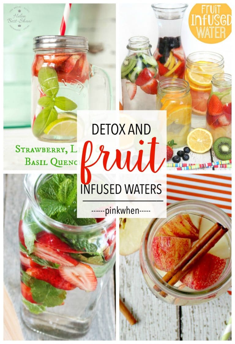Clean eating starts with adding water to your diet. Check out these Fruit Infused and Detox Waters Recipes