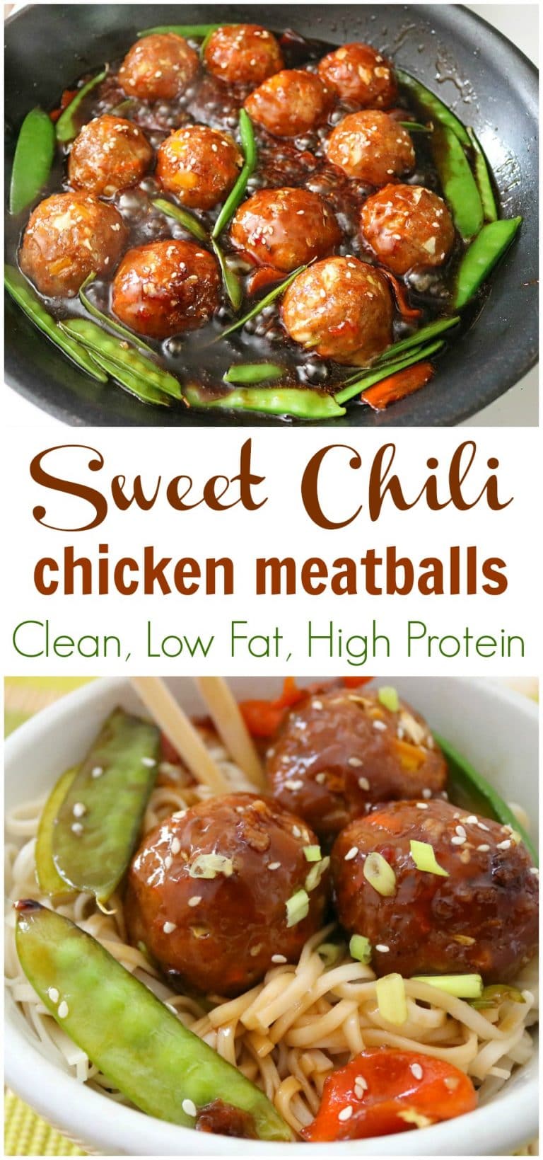 sweet chili chicken meatballs