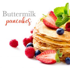 Looking for the perfect buttermilk pancake recipe? Then look no further! Save this recipe, it's a keeper for life!