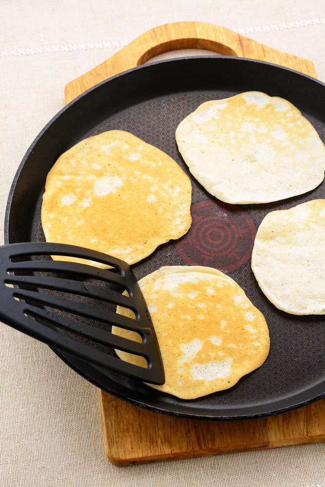 Make the perfect buttermilk pancakes recipe, and substitute the butter for coconut oil to give it a little more flavor! 