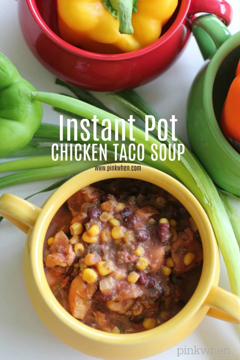 Full of fresh vegetables and made in under 30 minutes, this Instant Pot Chicken Taco Soup is my new favorite meal!