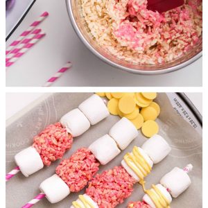A cute and simple treat, these Mothers Day Dessert Skewers are fun for mom and kiddos! #MothersDay #DessertIdeas