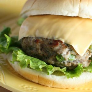 These Chicken Ranch Burgers are AMAZING. Read the secret to keep them from shrinking, and for keeping them moist!