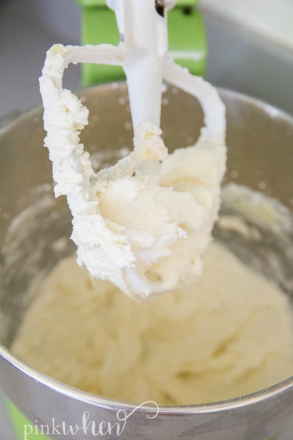 mixing nutella frosting 