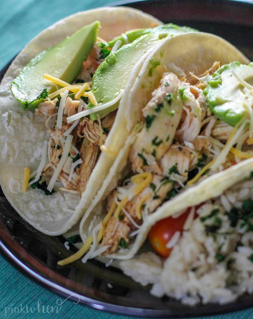 These easy Instant Pot Chicken Tacos are truly set it and forget it.