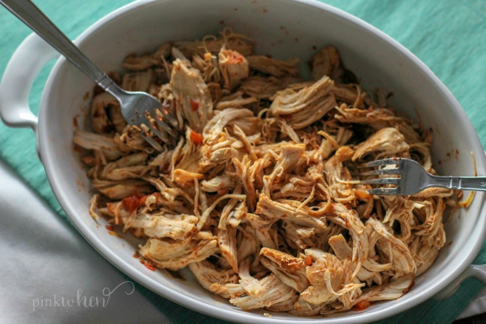 These easy Instant Pot Chicken Tacos are truly set it and forget it. 