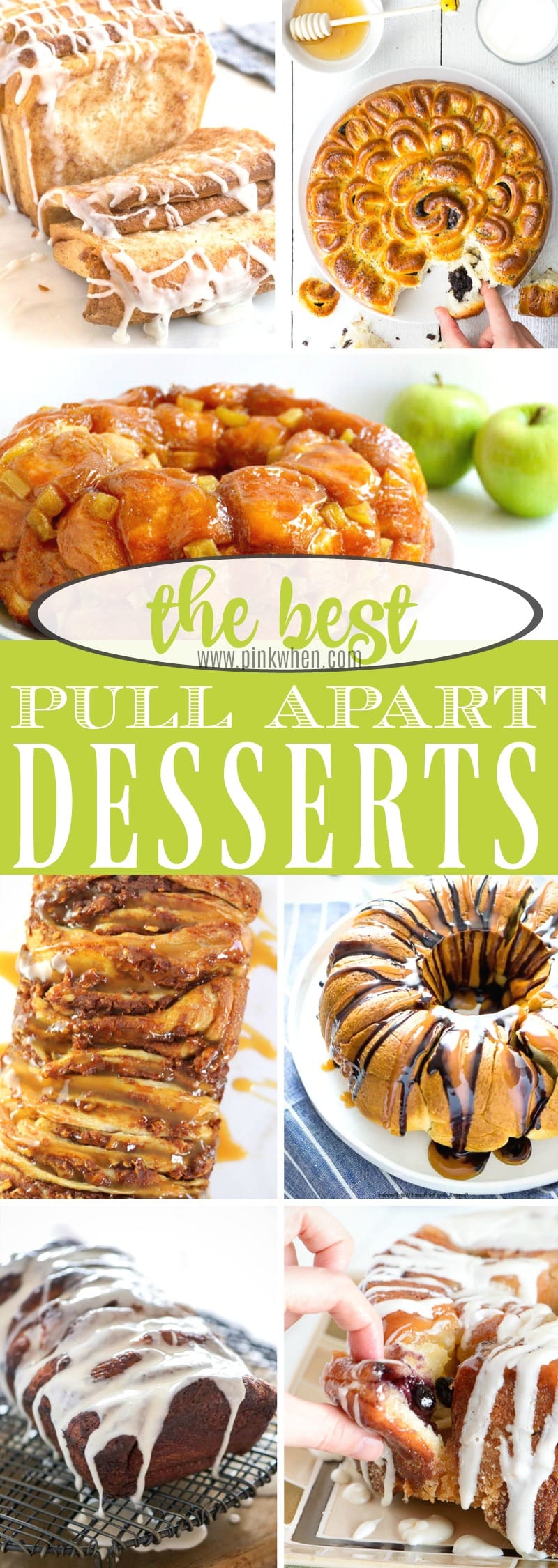 The best pull apart desserts! Nothing is better than eating dessert with only your hands. #dessertrecipes #pullapartdesserts