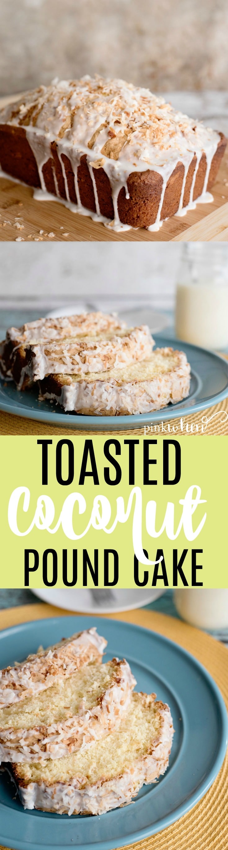 This Toasted Coconut Pound Cake Recipe is mouthwateringly delicious! #poundcakerecipe #easycakerecipe #dreamydessert