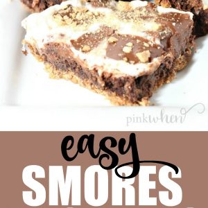 Delicious and Easy Brownie Recipe | S'mores Brownies are so easy and flavorful, and two of my favorite desserts combined into one. #easybrownies #brownierecipe #dessertrecipes