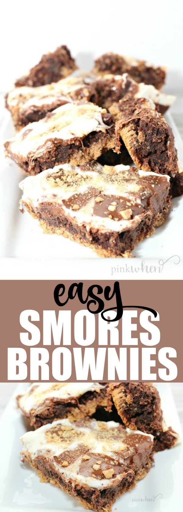 Delicious and Easy Brownie Recipe | S'mores Brownies are so easy and flavorful, and two of my favorite desserts combined into one. #easybrownies #brownierecipe #dessertrecipes