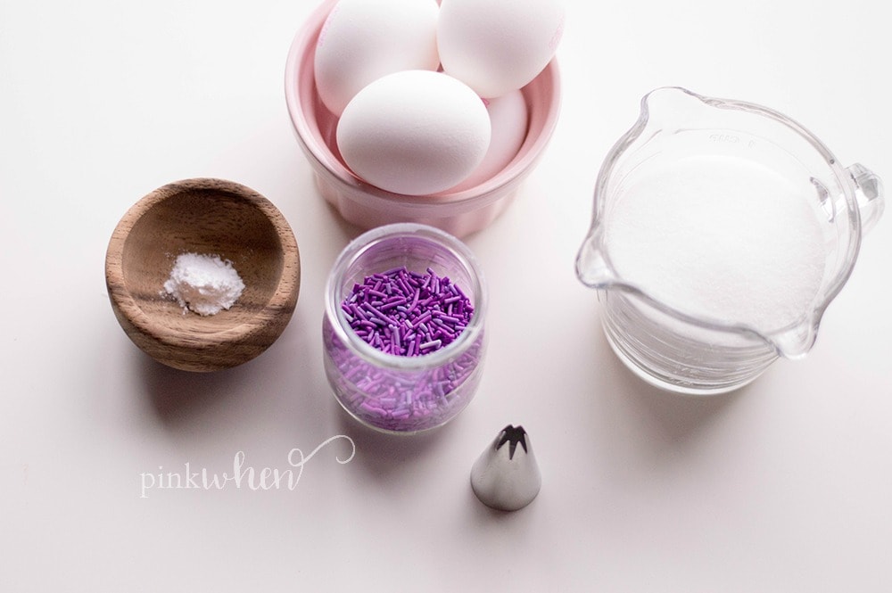 Easy Meringue Cookie Recipe #meringuecookies #cookierecipe #threeingredients