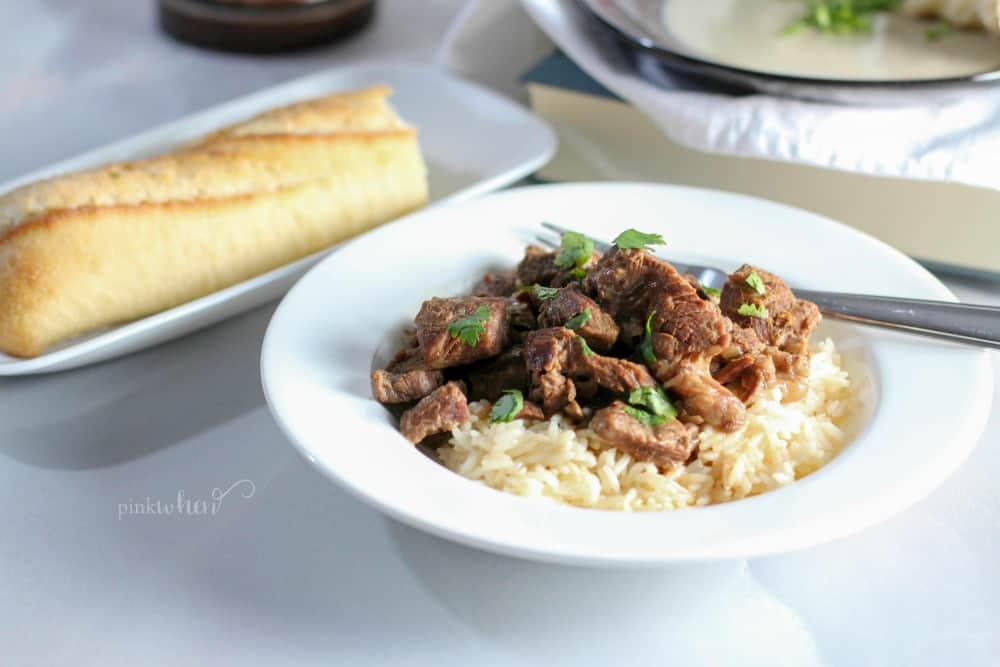 Instant Pot Beef Tips and Rice Recipe quick and easy with the most tender meat ever instantpotrecipes instantpot beeftips beeftipsandrice 6