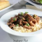 Instant Pot Beef Tips and Rice Recipe - quick and easy with the most tender meat ever! #instantpotrecipes #instantpot #beeftips #beeftipsandrice