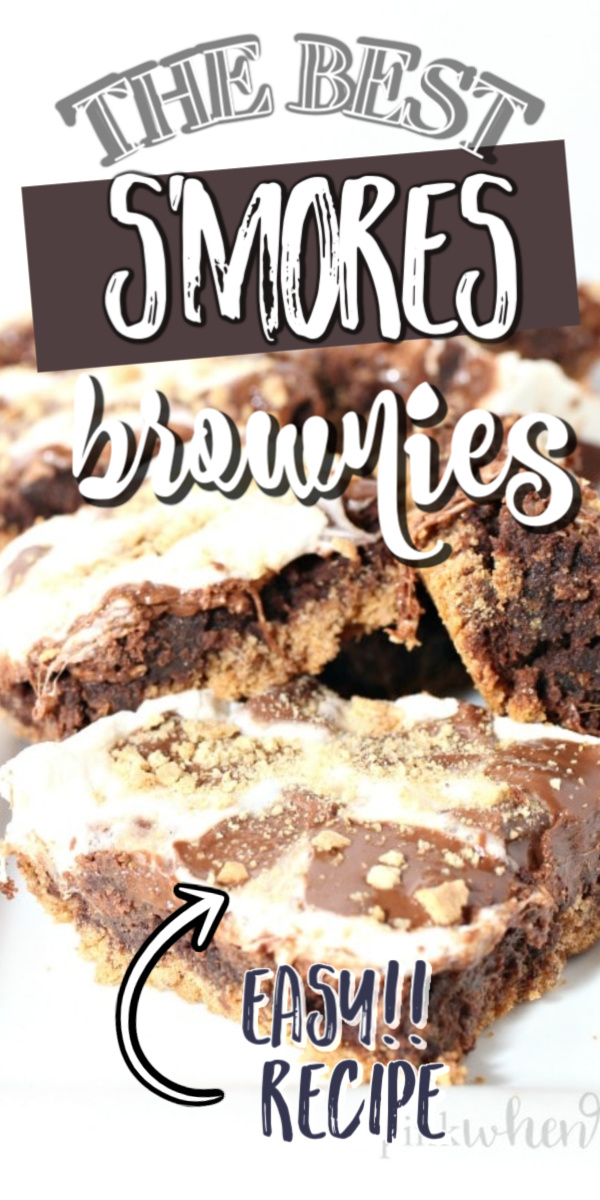 This Smores brownie recipe is my favorite brownie recipe, and it's also super easy! If you love a good chocolate, fudgy, s'mores brownie, you will love this brownie made with graham crackers, marshmallows, and chocolate bars. It's a family favorite! 