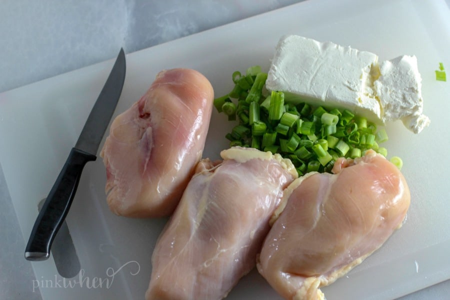Best Grilled Chicken - Smokey Grilled Cream Cheese and Onion Stuffed Chicken Breast Recipe #chicken #grilledchicken #stuffedchickenbreast 