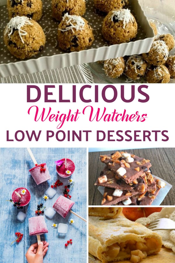 This is a GREAT list of LOW point WEIGT WATCHERS DESSERT RECIPES. You won't believe some of these are low point dessert! #WW #dessert #lowpointdessert #weightwatcherdessert #wwdessert
