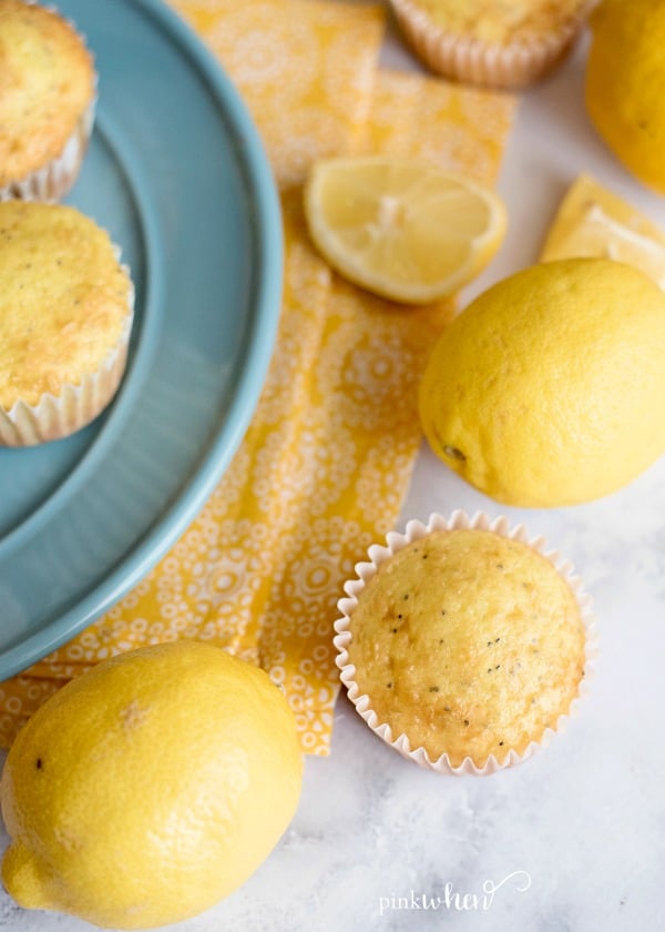 Easy Lemon Poppy Seed Muffins #dessert #lemon #lemonrecipes #lemonpoppyseedmuffins 