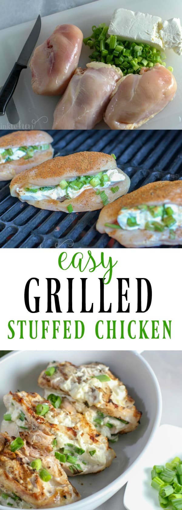 This recipe for a stuffed grilled chicken breast is mouthwateringly delicious. It takes grilled chicken to another level. #grilledchicken #stuffedchicken