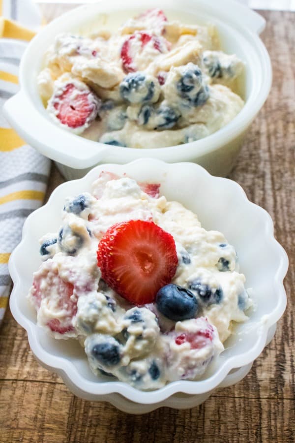 Weight Watchers Red White and Blue Cheesecake Salad Post4