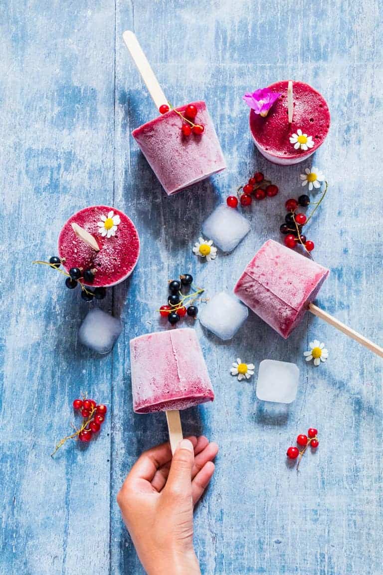 balsamic roasted berry ice lollies 9