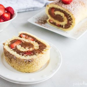 chocolate ganache cake roll