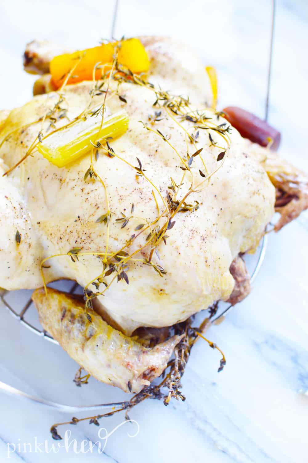 This instant pot chicken recipe is a newly loved staple in our house and makes dinner SO easy! This instant pot whole chicken recipe is flavorful, moist, and delicious. It's sure to be an easy chicken recipe you refer to again and again!