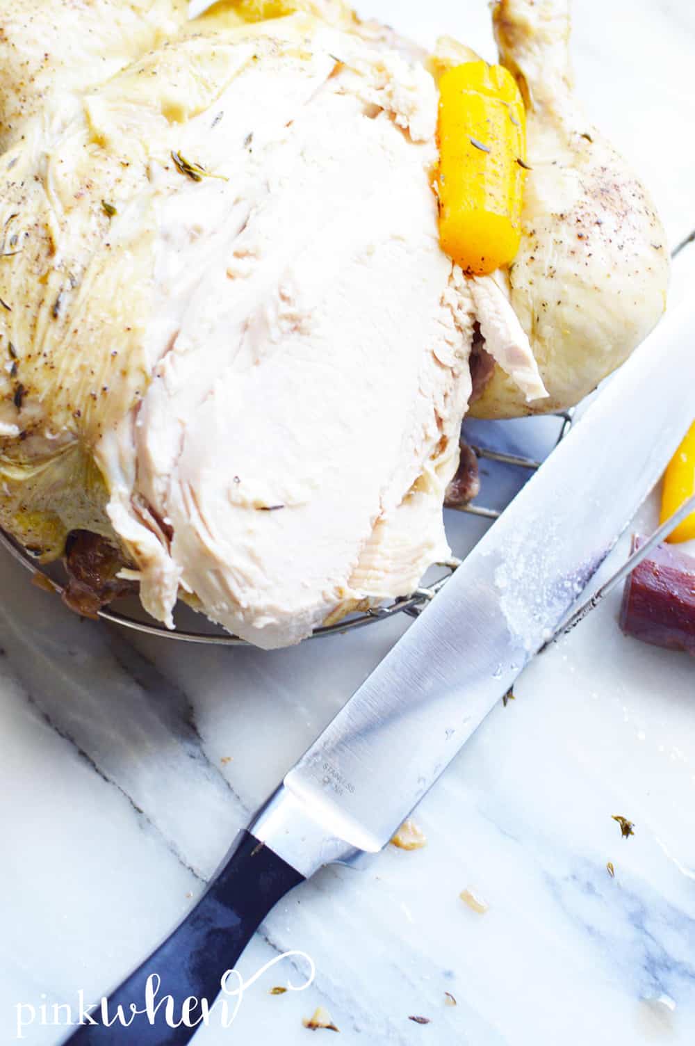 This instant pot chicken recipe is a newly loved staple in our house and makes dinner SO easy! This instant pot whole chicken recipe is flavorful, moist, and delicious. It's sure to be an easy chicken recipe you refer to again and again!
