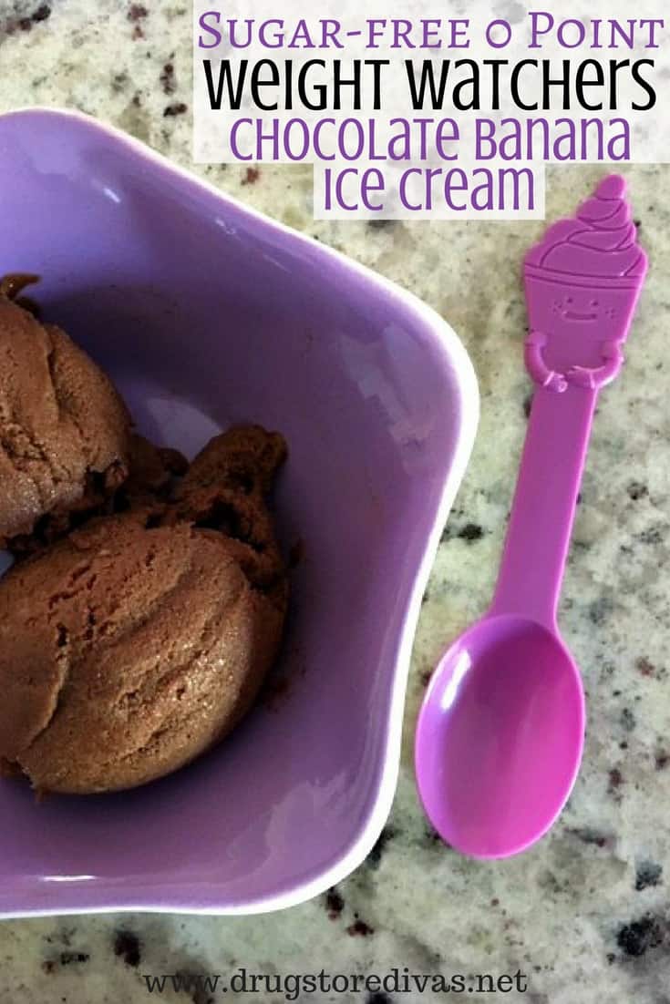 weight watchers chocolate banana ice cream recipe image