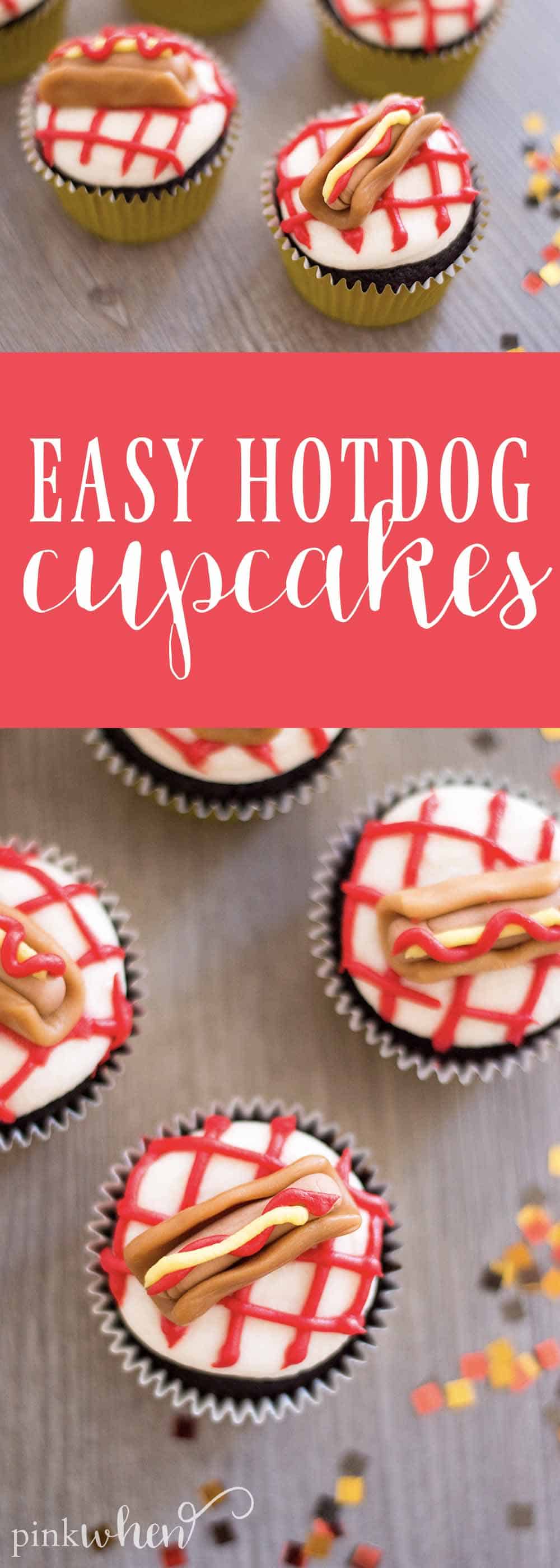 hot dog cupcakes hot dog dessert