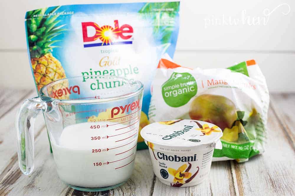 pineapple smoothie ingredients